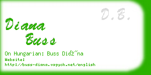 diana buss business card